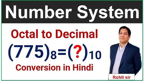 Octal to Decimal Conversion In Hindi | 1 How to Convert Binary to Decimal By  @rohitshanunetworking