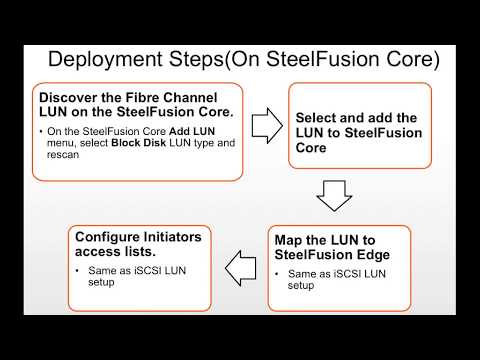 SteelFusion - Fibre Channel LUN Setup