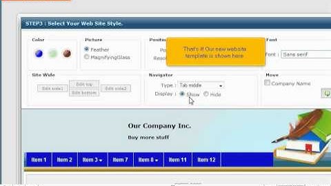 Changing your website template in RVSiteBuilder - Canadian Web Hosting