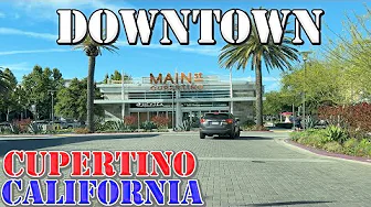 Cupertino - California - 4K Downtown Drive