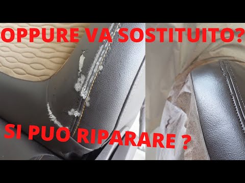 COME RIPARARE UN SEDILE IN PELLE