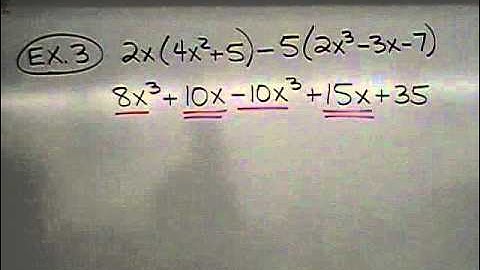 Algebra: Multiplying a Polynomial by a Monomial (8-6)