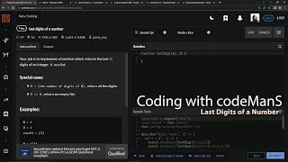 Learn Javascript | Codewars 7 kyu Season 2 - Last Digits of a Number