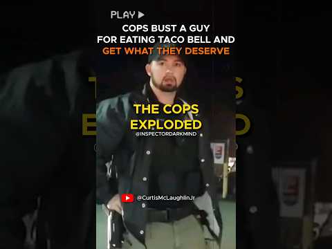 'Why Can't I Just Eat My Dinner?!' Cops Pick On Guy Who Refuses to ID and Violate His Rights #police