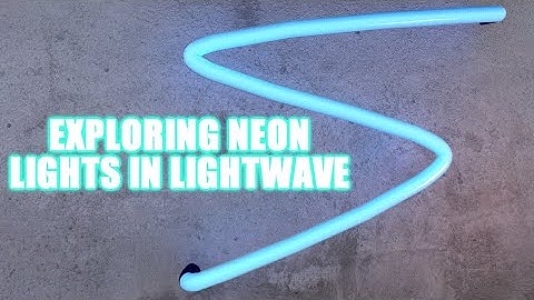 Exploring Neon Lights in LightWave 2019
