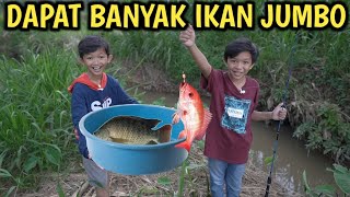 ADNAN MANCING IKAN BARENG KAK RIO DI PENGAIRAN DAPET IKAN BESAR