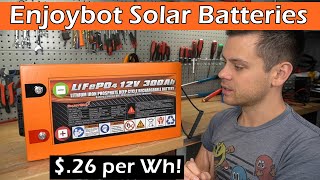 ⁣Dirt Cheap Lithium Batteries: Enjoybot LiFePO4 for $.26 per Wh