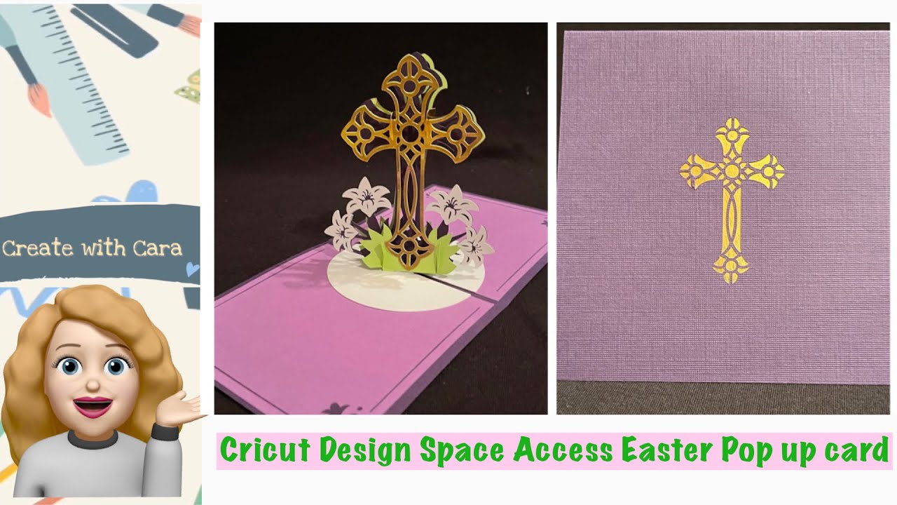 Cricut Easter Cross Pop Up Card, Easy and Quick! - YouTube