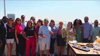 Breast cancer survivors and supporters with Susan G. Komen kick off awareness month