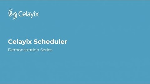 The Celayix Scheduler View