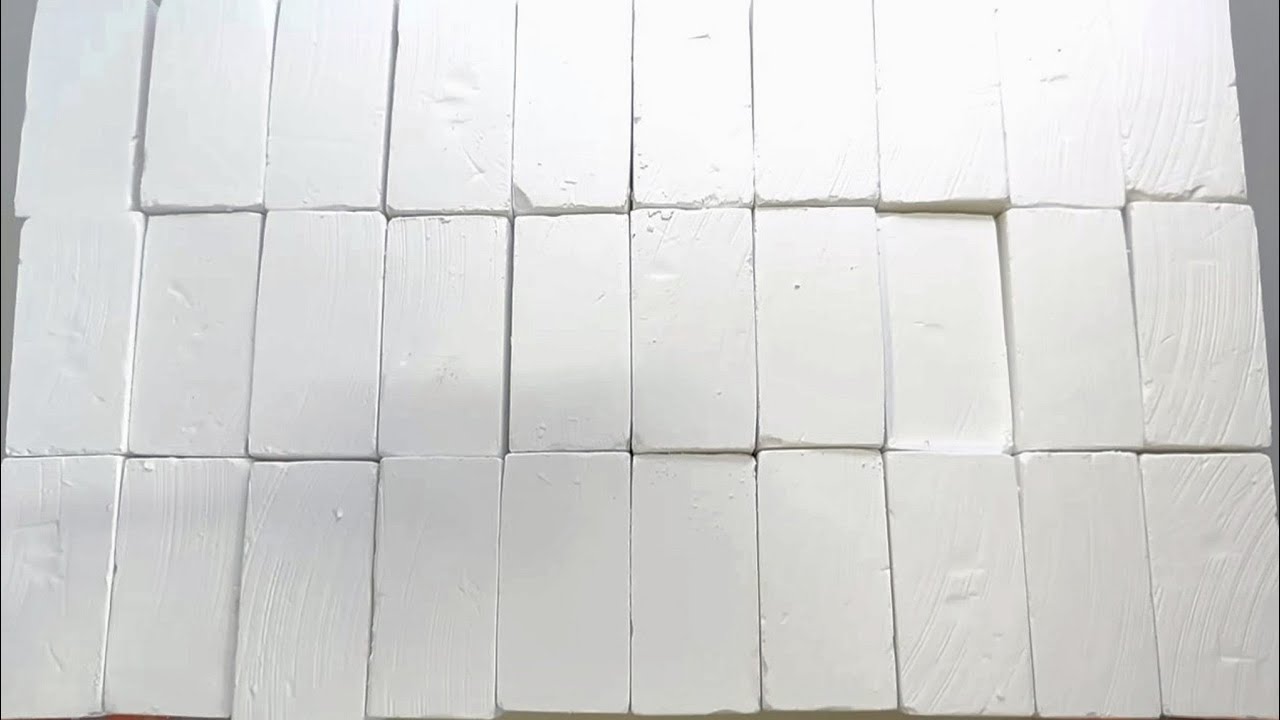 65 Soft Plain Fresh Gym Chalk Blocks Crush ASMR - YouTube