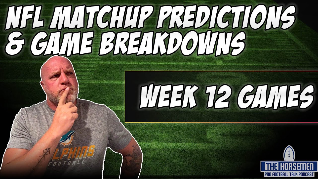 NFL Game Picks and Preview Week 12 Quick Picks YouTube