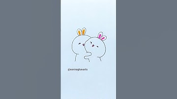 How to draw kawaii rabbit | So cute easy drawings #kawaii #rabbit #cute #drawing #shorts #ytshorts