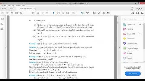 Equality of Ordered Pairs