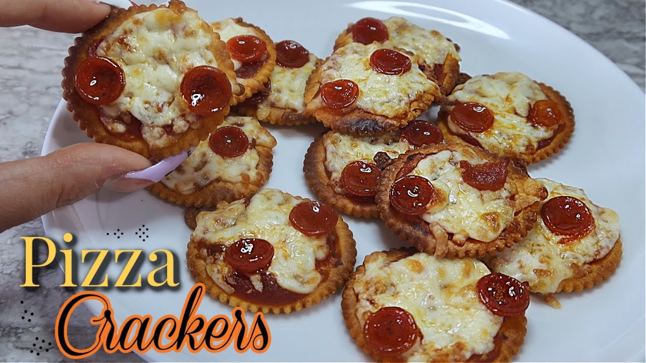 2 Bite Pizza Crackers Recipe EASY Recipes YouTube