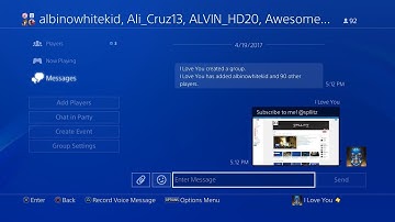 How to be ANNOYING on PS4 (GROUP MESSAGES)