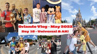 Walt Disney World & Orlando Family Vlog | May 2022 | Day 18 | Universal Studios and Animal Kingdom