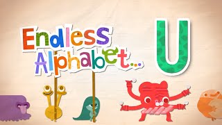 Endless Alphabet A to Z - Letter U - UMBRELLA, UNDERNEATH | Originator Games