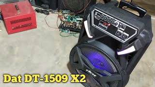 Portable active speaker and music sound is lost when there is mic sound