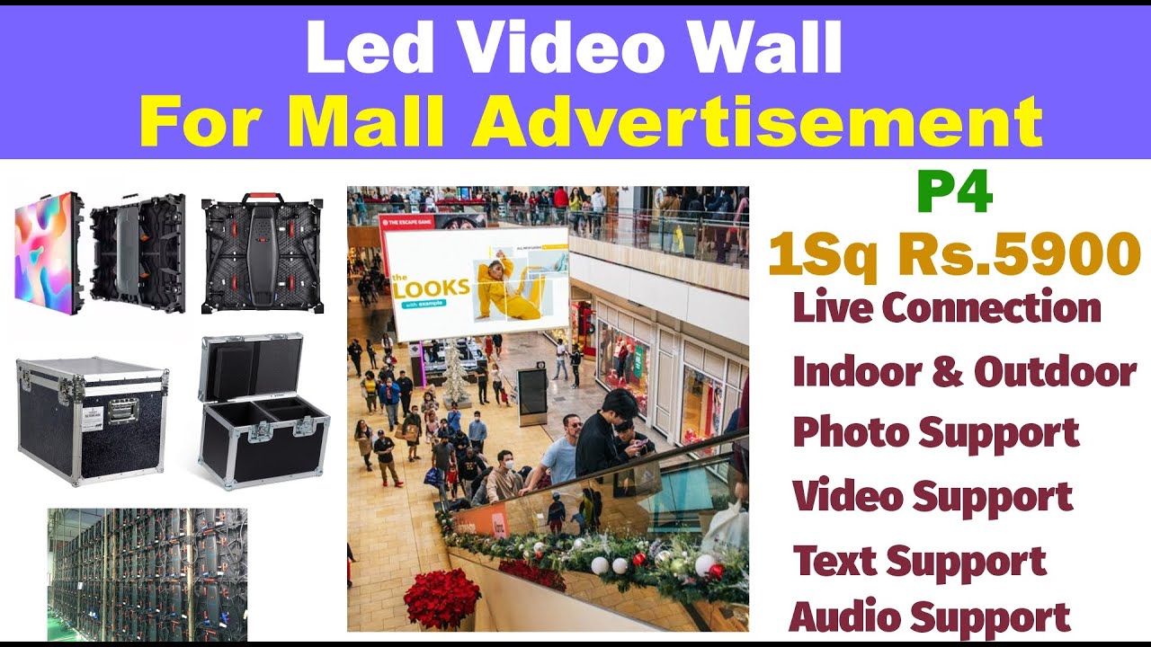 P4 - Led Video Wall Outdoor for Mall Advertisement | Useful for All Business Growth