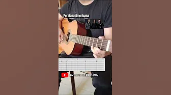 Persiana Americana Soda Stereo en guitarra acústica