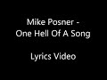 Mike Posner One Hell Of A Song Lyrics Video mp3