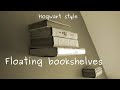 How to make levitating invisible  bookshelf on the wall  easy diy project