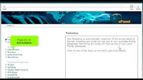 Hostsary.com Cpanel Video Tutorial X3 Fantastico  Spanish