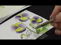 絵手紙入門　楽しく簡単に四季を描こう　パンジーと菜の花　How to draw a picture