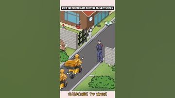 Help the Shipper get Past the Security Guard 😰😅 | Tricky Twist puzzle 🧩 #shorts