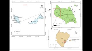 Create study area map using QGIS: Detailed step by step methods