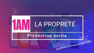 La propreté ~ production écrite 1AM تعبير عن النظافة للسنة الأولى متوسط