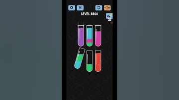 Water Color Sort Level 5500 Gameplay Solution WalkThrough