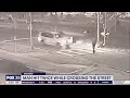 Man hit twice while crossing the street