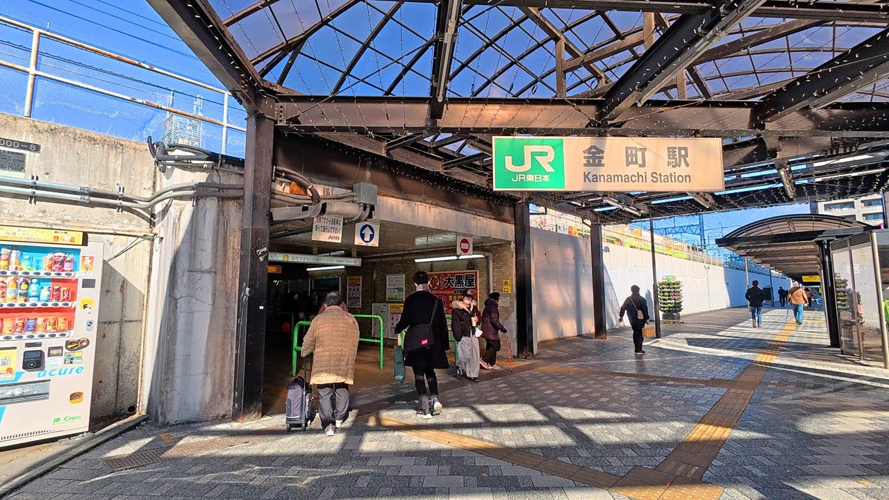 4K JR金町駅の北口を街ブラさんぽ　Walking around north side of Kanamachi Station