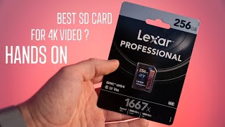 Best SD Card for my Sony A7C Lexar Professional SDXC UHS-II hands - on