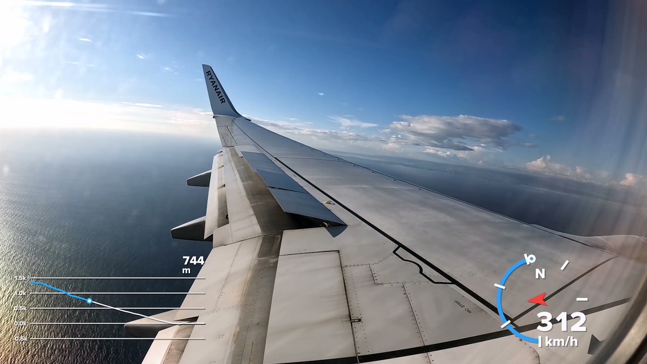 Ryanair Landing to Catania / GoPro 10 Cinematic 2.7k