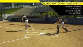 DRAG BUNT FOR A LEFT HANDER