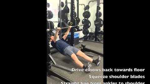 Inverted Row (Pronated/Overhand Grip)