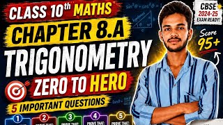 🔥 Class 10th Maths Chapter 8.A Trigonometry Zero se|Important Questions 7 to 14| @Study With Shravan