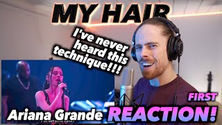 Ariana Grande - My Hair FIRST REACTION! (SPECIAL WHISTLE NOTES?!!) Resimi