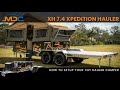 How to Setup your Toy Hauler Camper Instructional Video: MDC XH7.4 XPEDITION HAULER