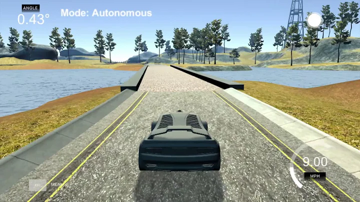 Deep learning autonomous drive around virtual track