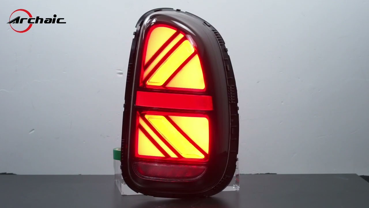 LED Tail Lights Compatible with Mini Cooper Countryman R60 JCW Union Jack 2011-2016（black+white）