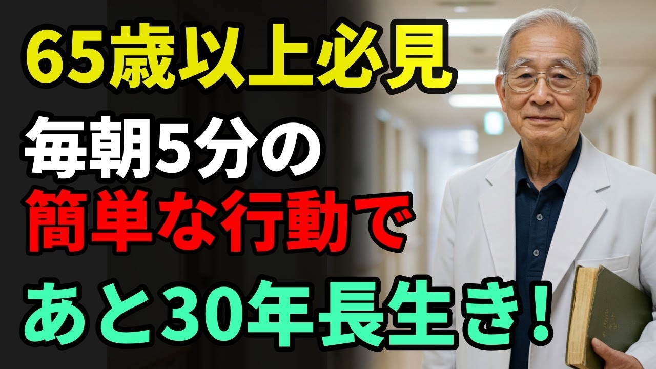 老後の食卓 ずっと健康でいるための食　生きるのが楽しくなる15の習慣　健康法 A must-see for those over 65! Just 5 minutes of daily habits every