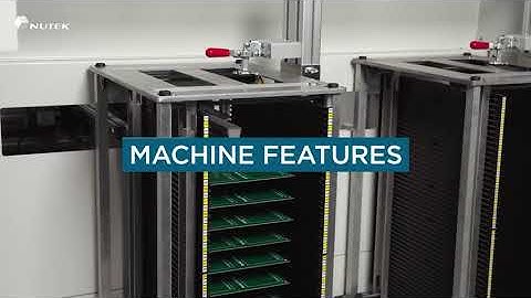 NUTEK dual loader conveyor for PCB assembly | SMT line dual load conveyor | Dual PCB magazine loader