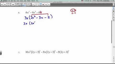 PreCalc 11: 4.1 & 4.2 More Complicated Factoring (part 2)