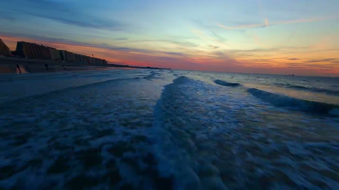 Coucher de soleil sur la mer du Nord — aperçu de la vidéo