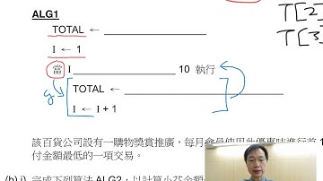 HKDSE ICT 2013 IB Q5a 陣列配合迭代循環