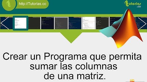 arrays – matLab (suma de columnas matriz)